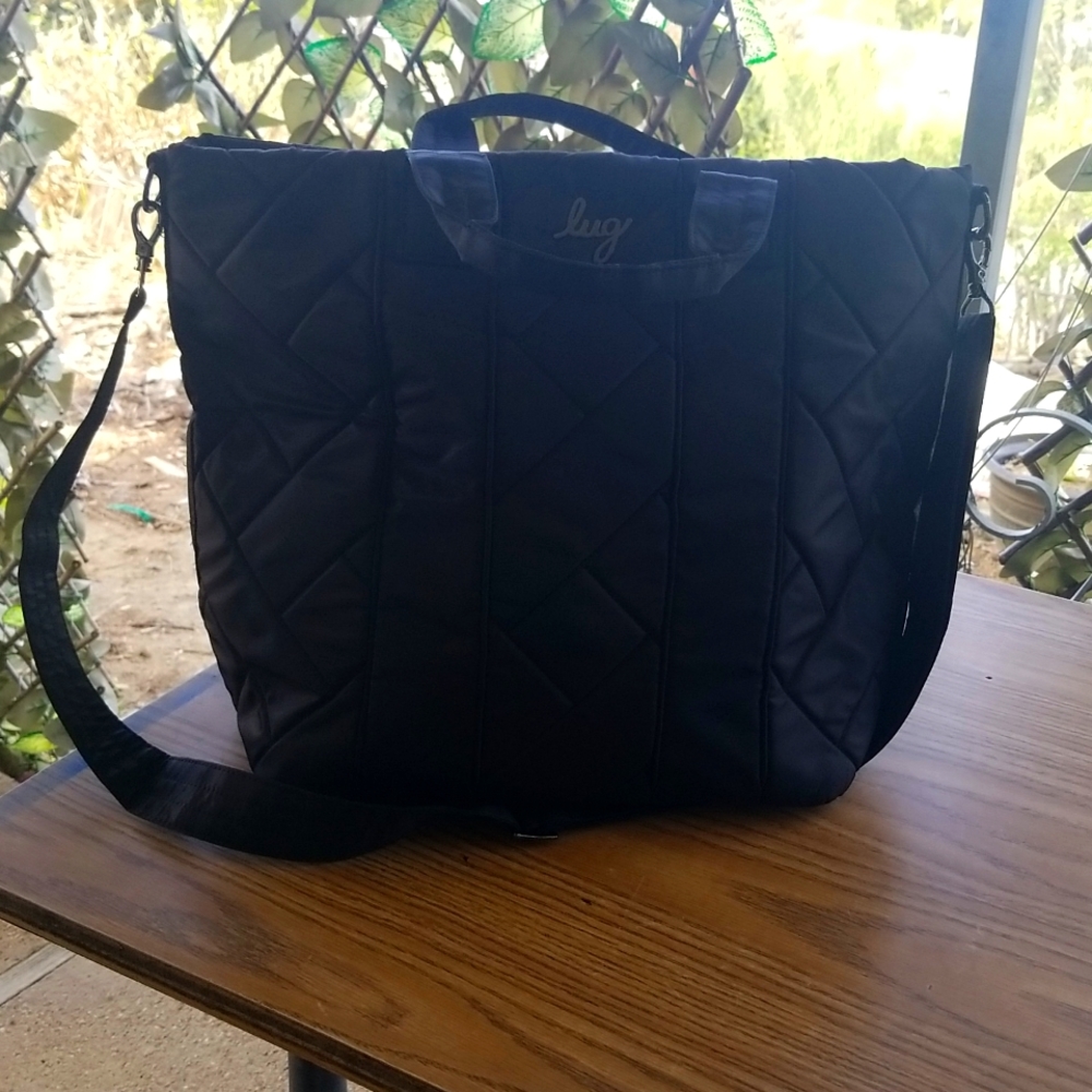 Lug Dory XL Convertible Tote Bag Black Midnight